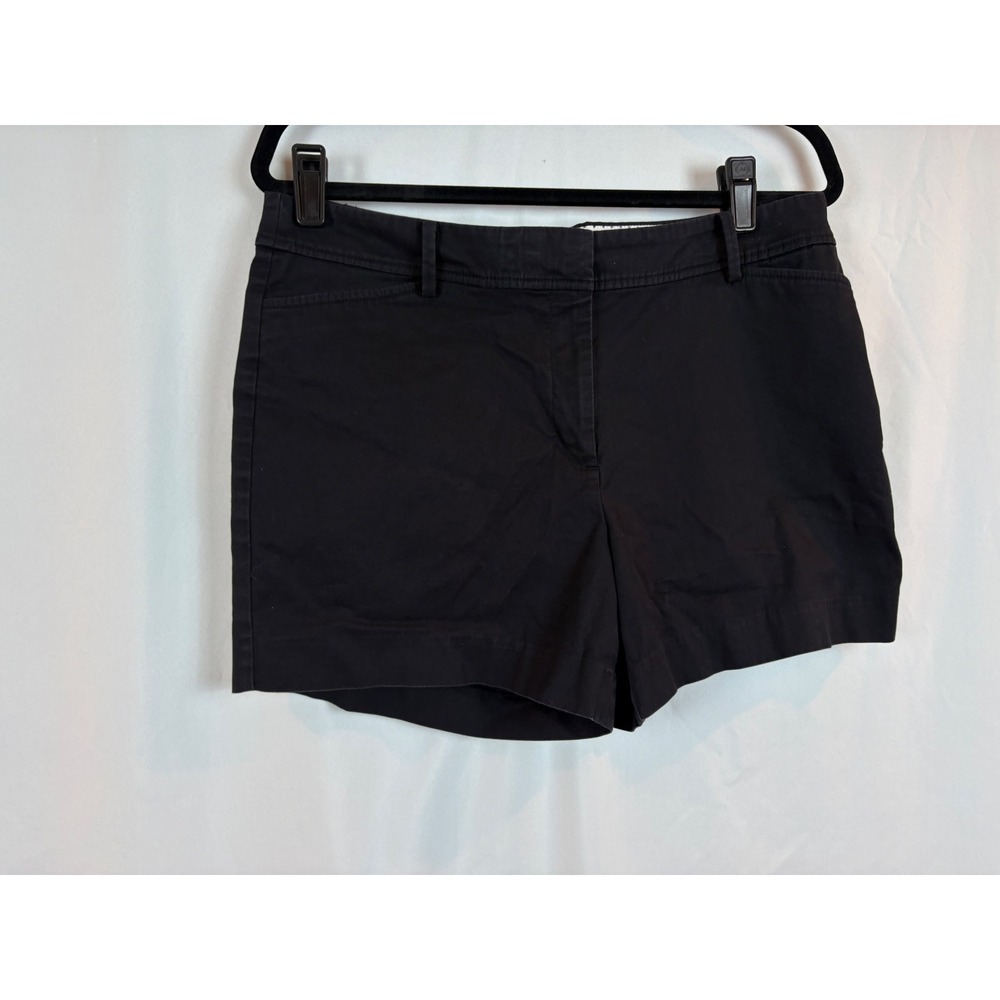 Talbots Perfect Short Womens 12P Black Chino Mid Rise Petite Casual Shorts - Picture 5 of 6